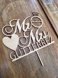 Mr & Mrs Con Anillo - Boda Topper