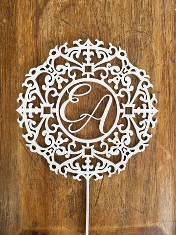 Iniciales Topper Boda
