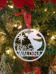 Ornamento Peace On Earth Personalizado