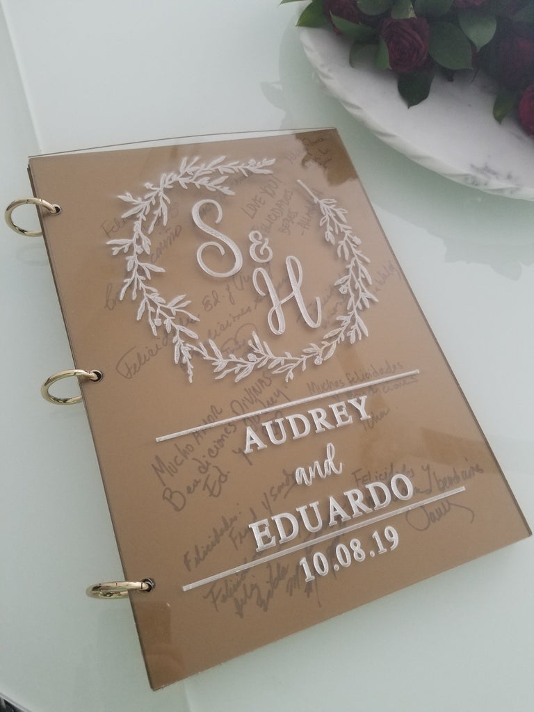 Libro De Firmas, Letrero De Acrilico Para Bodas 