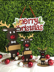 Renos de 6" Navidad Ornamento