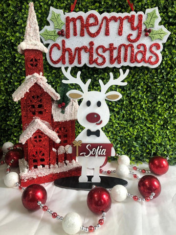 Renos de 16" XL Navidad Ornamento