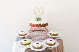Inicial Con Corona Cake Topper Boda