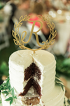 Inicial Con Corona Cake Topper Boda