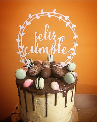 Feliz Cumple Topper