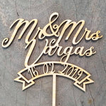 Topper Mr. Mrs. Apellido