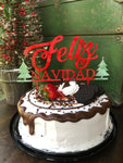 Feliz Navidad Caketopper