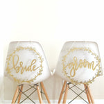 Bride and Groom Para Sillas