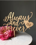 Always And Forever Topper Boda