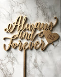 Always And Forever Topper Boda