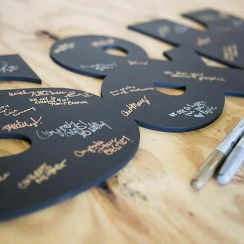 Inciales - Firmas Rótulo Grande (Cualquier Palabra Personalizado) Boda