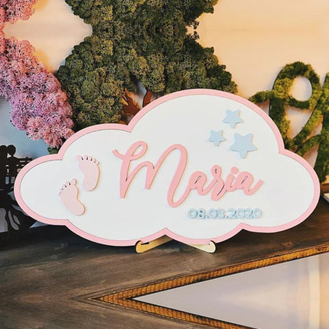 Nube Personalizado Rótulo