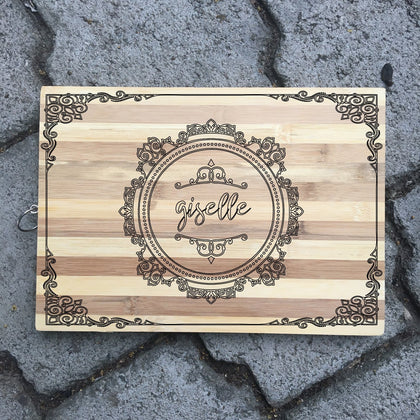 Nombre Personalizado Elegante - Tabla de cortar
