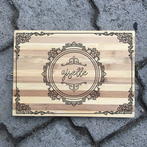 Nombre Personalizado Elegante - Tabla de cortar