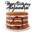 Happy Birthday Personalizado (nombre) Topper