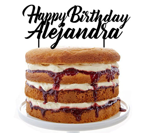 Happy Birthday Personalizado (nombre) Topper