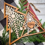 Ornamento Snowflake Tree