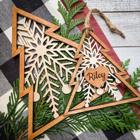 Ornamento Snowflake Tree
