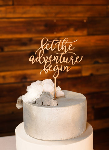 Let The Adventure Begin Topper - Boda