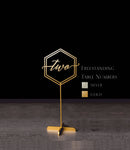 Número De Mesa Con Base