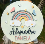Letreros Redondos Personalizado Rótulo