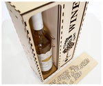 Caja Para 1 Botella Vino y 2 Copas
