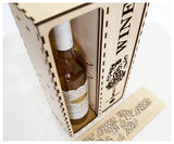Caja Para 1 Botella Vino y 2 Copas