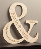 Ampersand Personalizado (Especial San Valentin) Rótulo